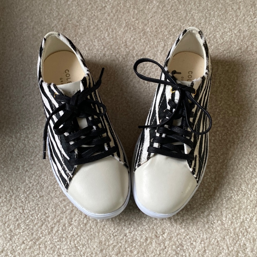 New Cole Haan Grand Cross Court Zebra shoes 35.5 5.5 5 1/2